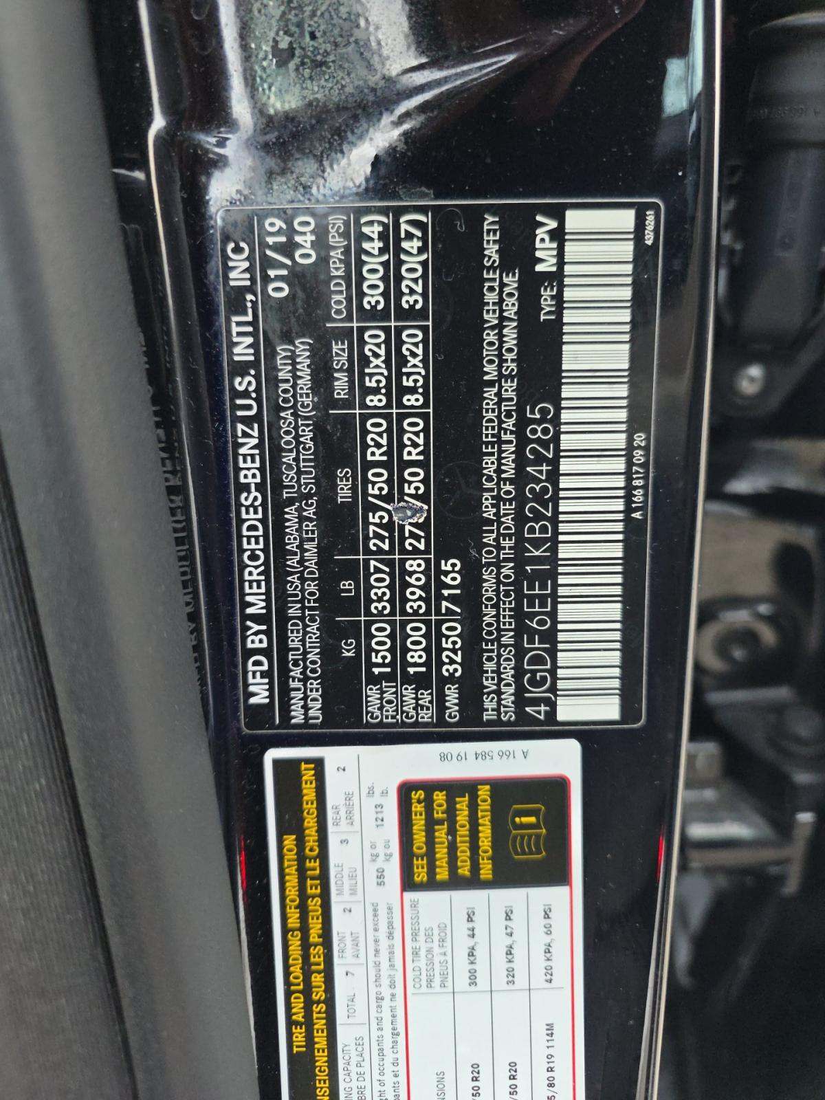 2019 Mercedes-Benz GLS GLS 450 AWD