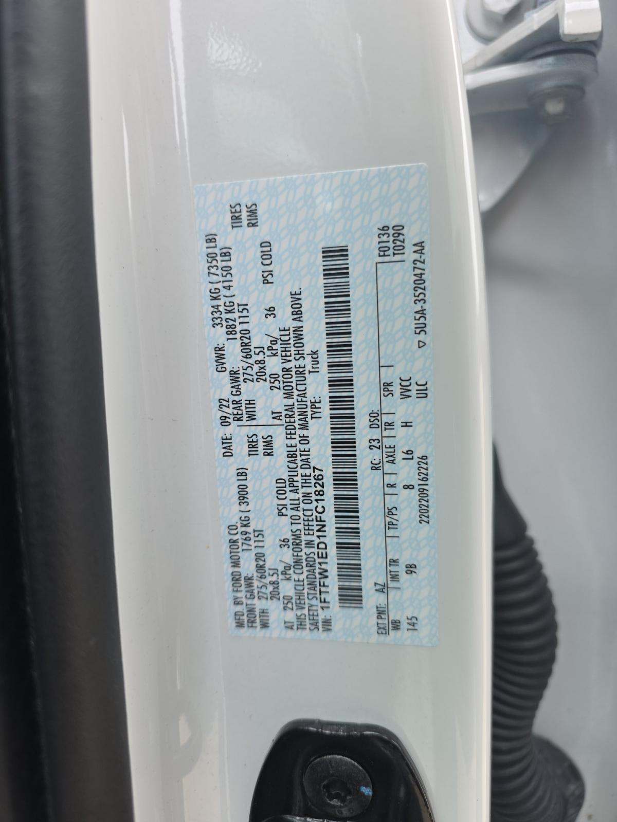 2022 Ford F-150 Hybrid Platinum AWD