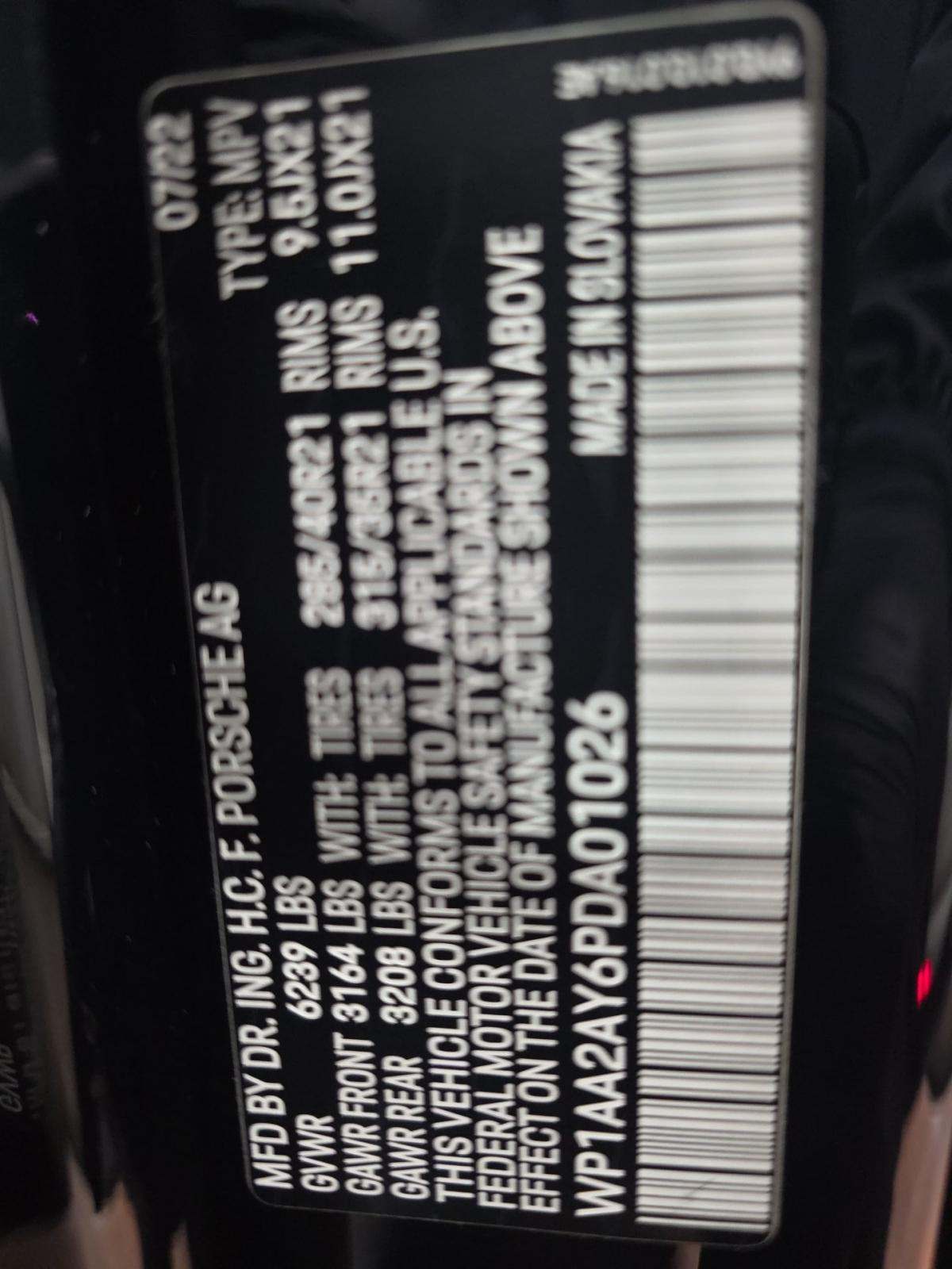 2023 Porsche Cayenne Platinum Edition AWD