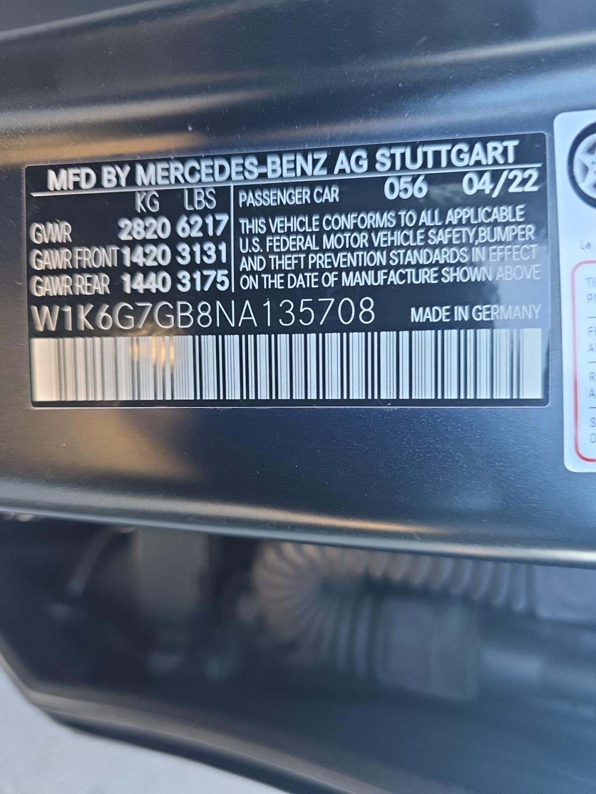 2022 Mercedes-Benz S-Class S 580 AWD