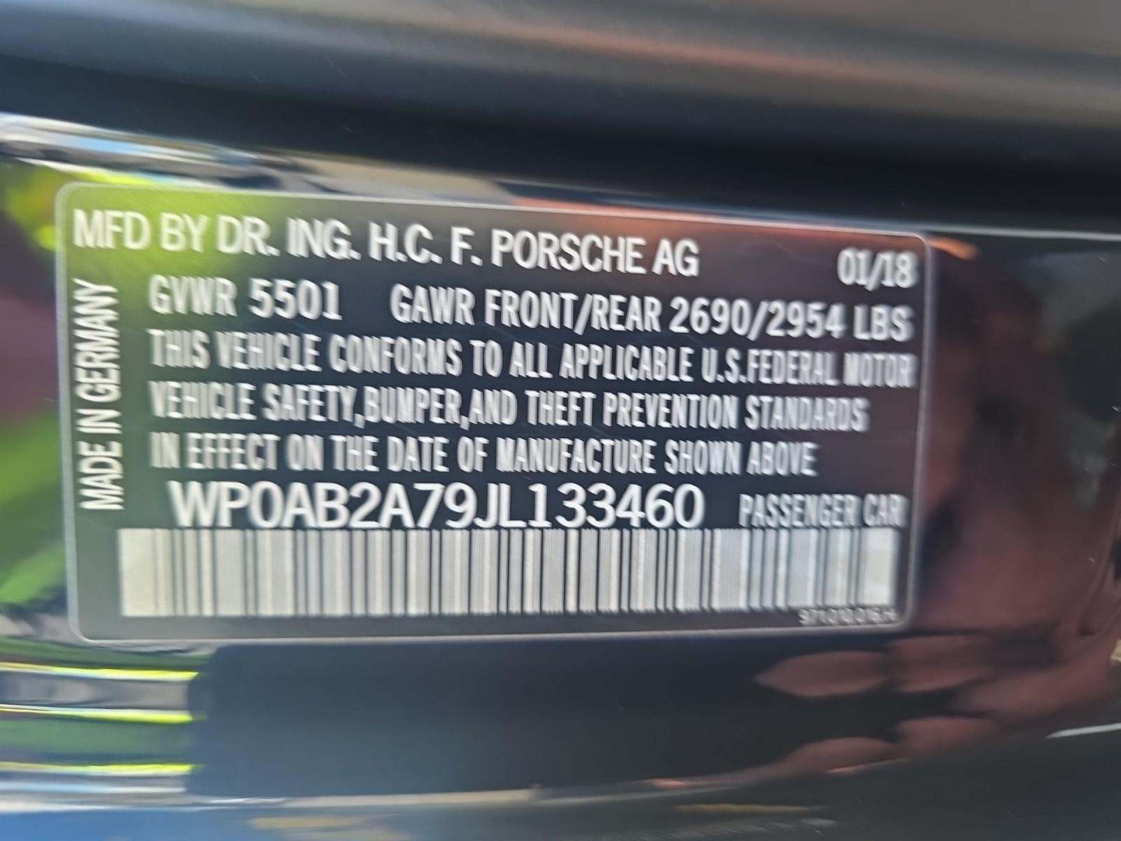 2018 Porsche Panamera 4S AWD