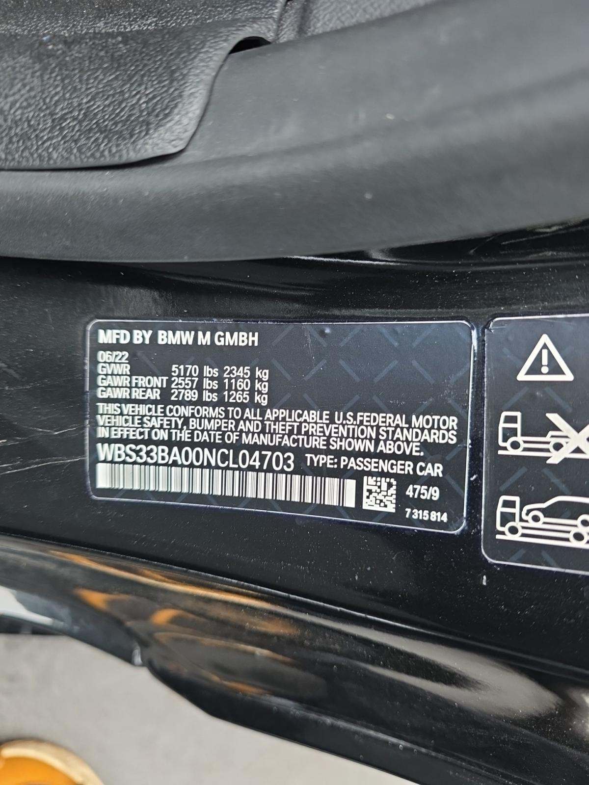 2022 BMW M4 Competition xDrive AWD