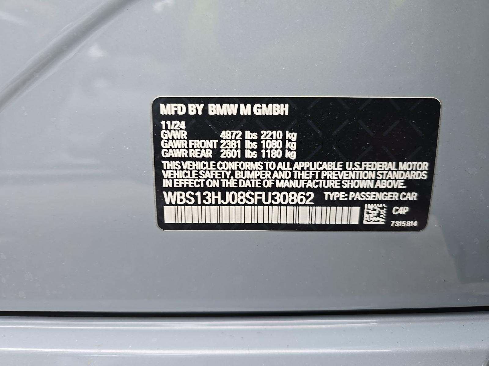 2025 BMW M3 Base RWD