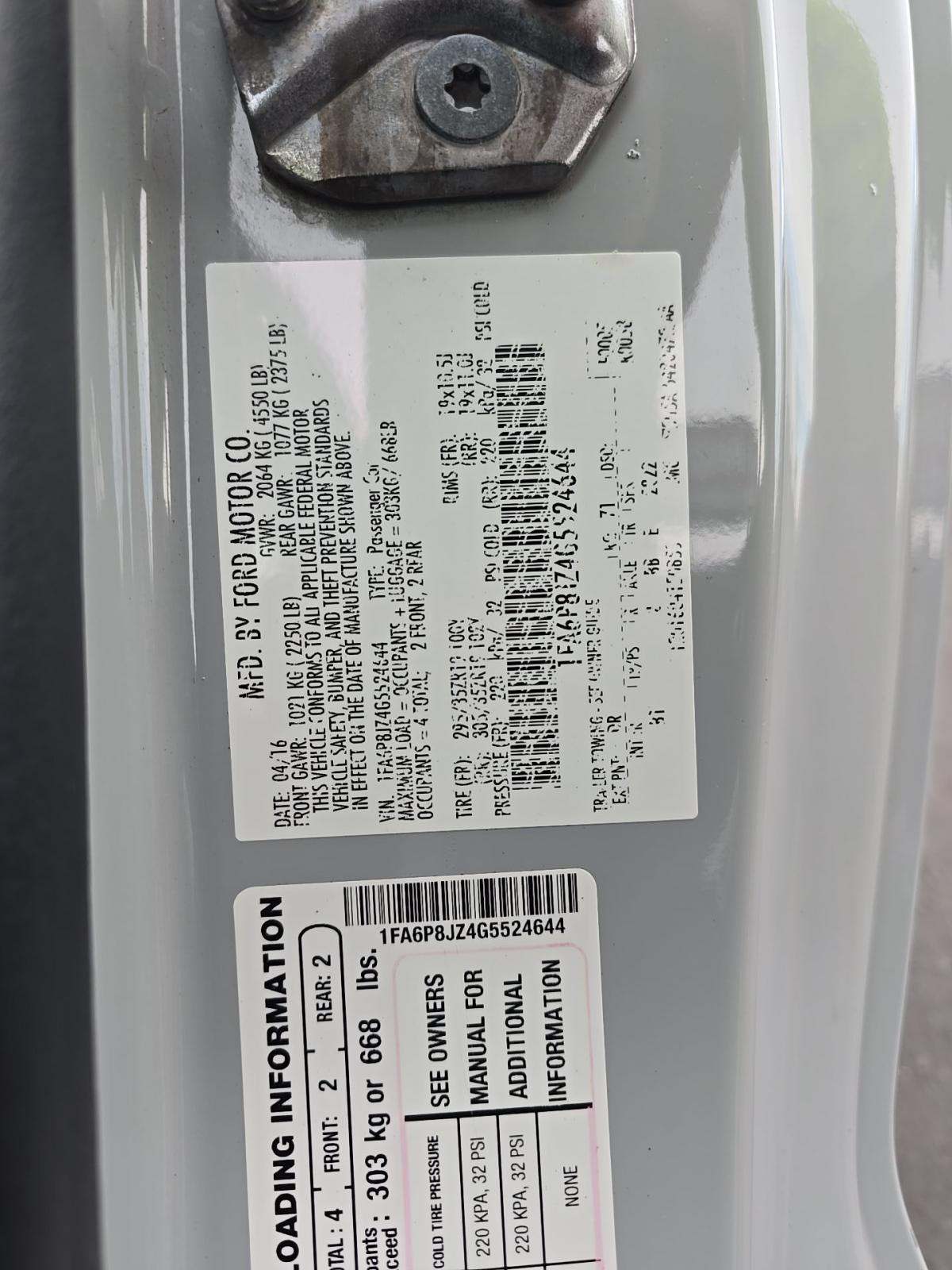 2016 Ford Mustang Shelby GT350 RWD