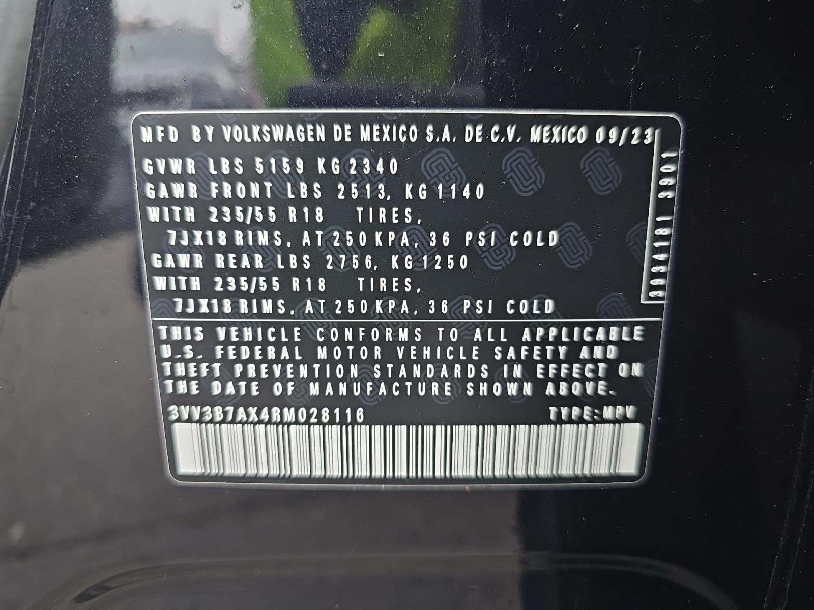 2024 Volkswagen Tiguan 2.0T SE FWD