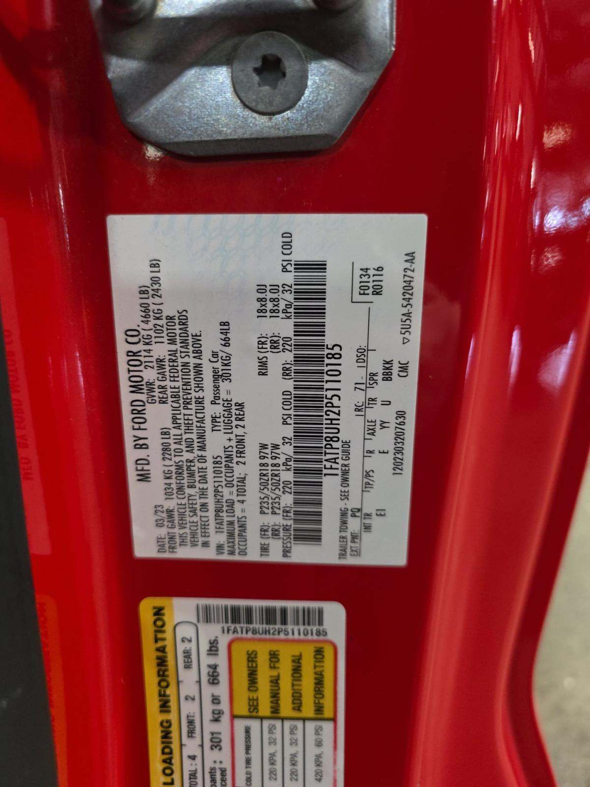 2023 Ford Mustang EcoBoost Premium RWD