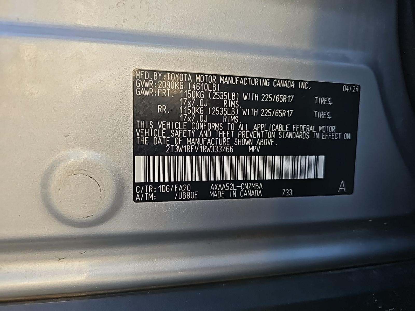 2024 Toyota RAV4 XLE FWD