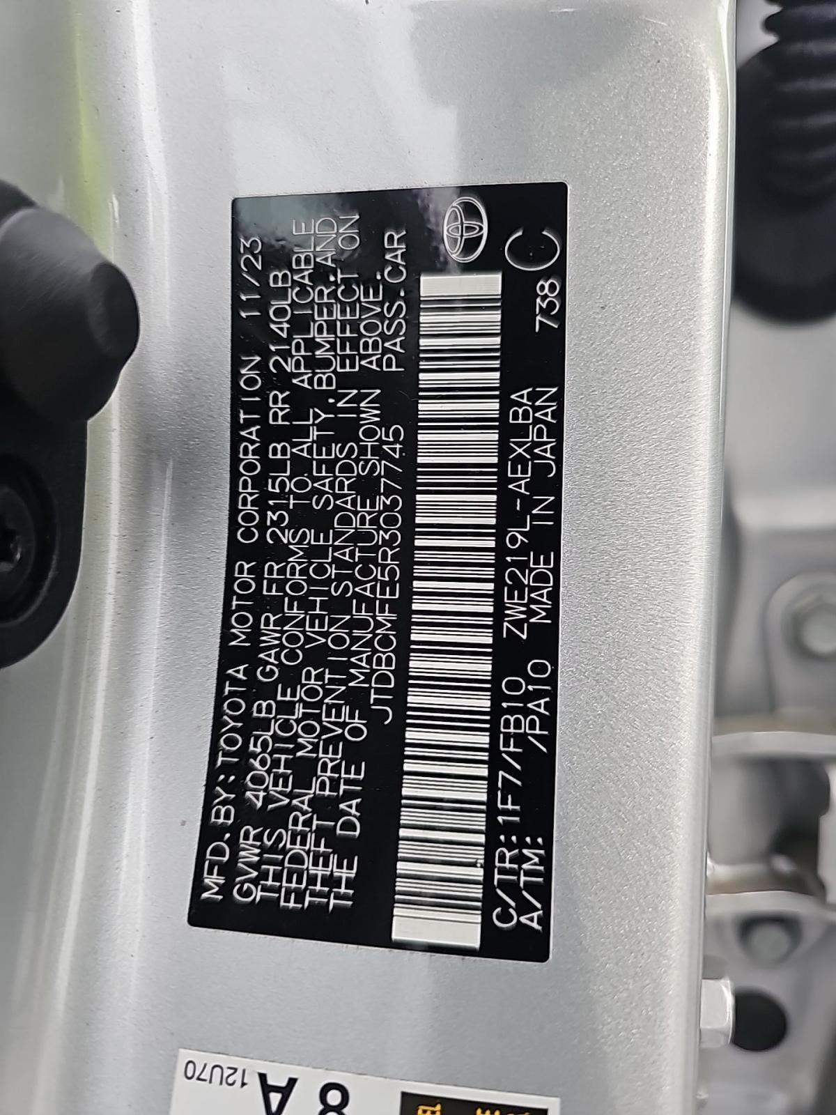 2024 Toyota Corolla Hybrid LE FWD