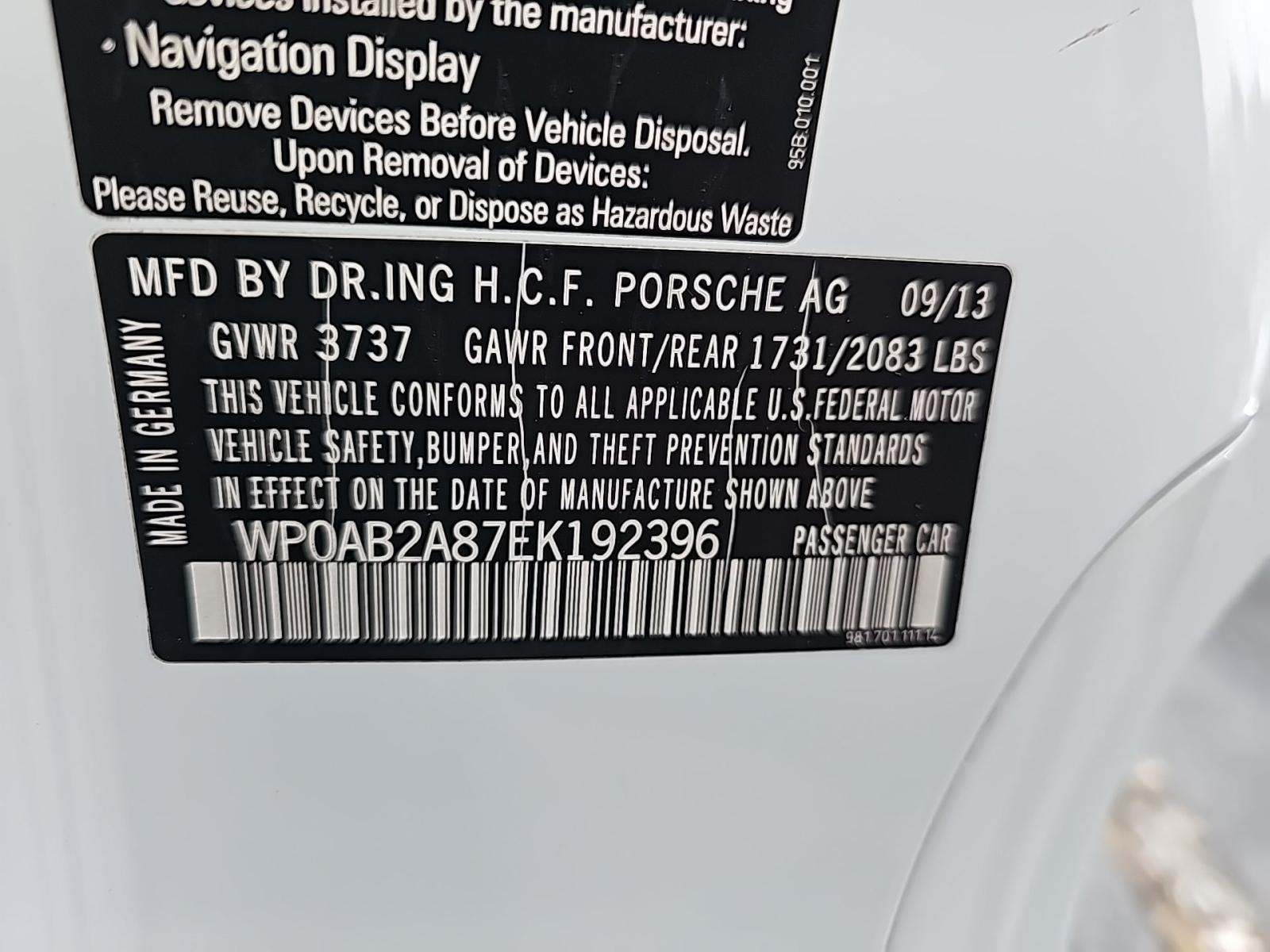 2014 Porsche Cayman S RWD