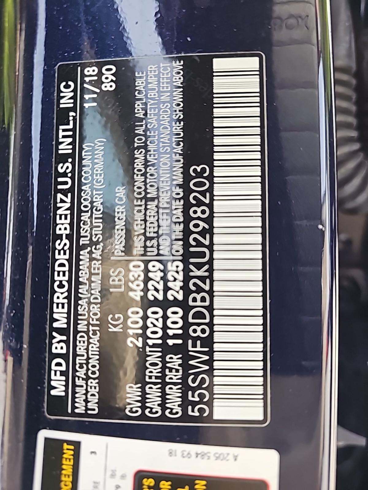 2019 Mercedes-Benz C-Class C 300 RWD