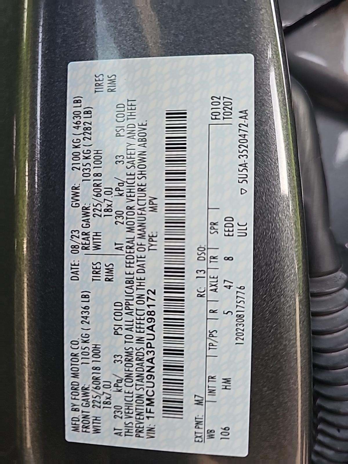 2023 Ford Escape ST-Line Select AWD