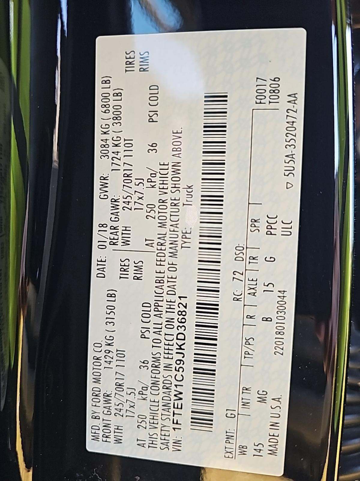 2018 Ford F-150 XLT RWD