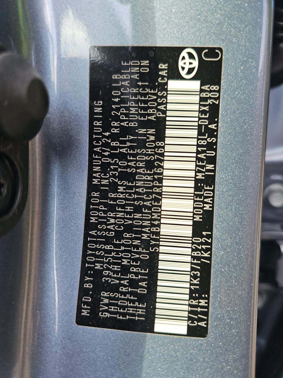 2024 Toyota Corolla LE FWD