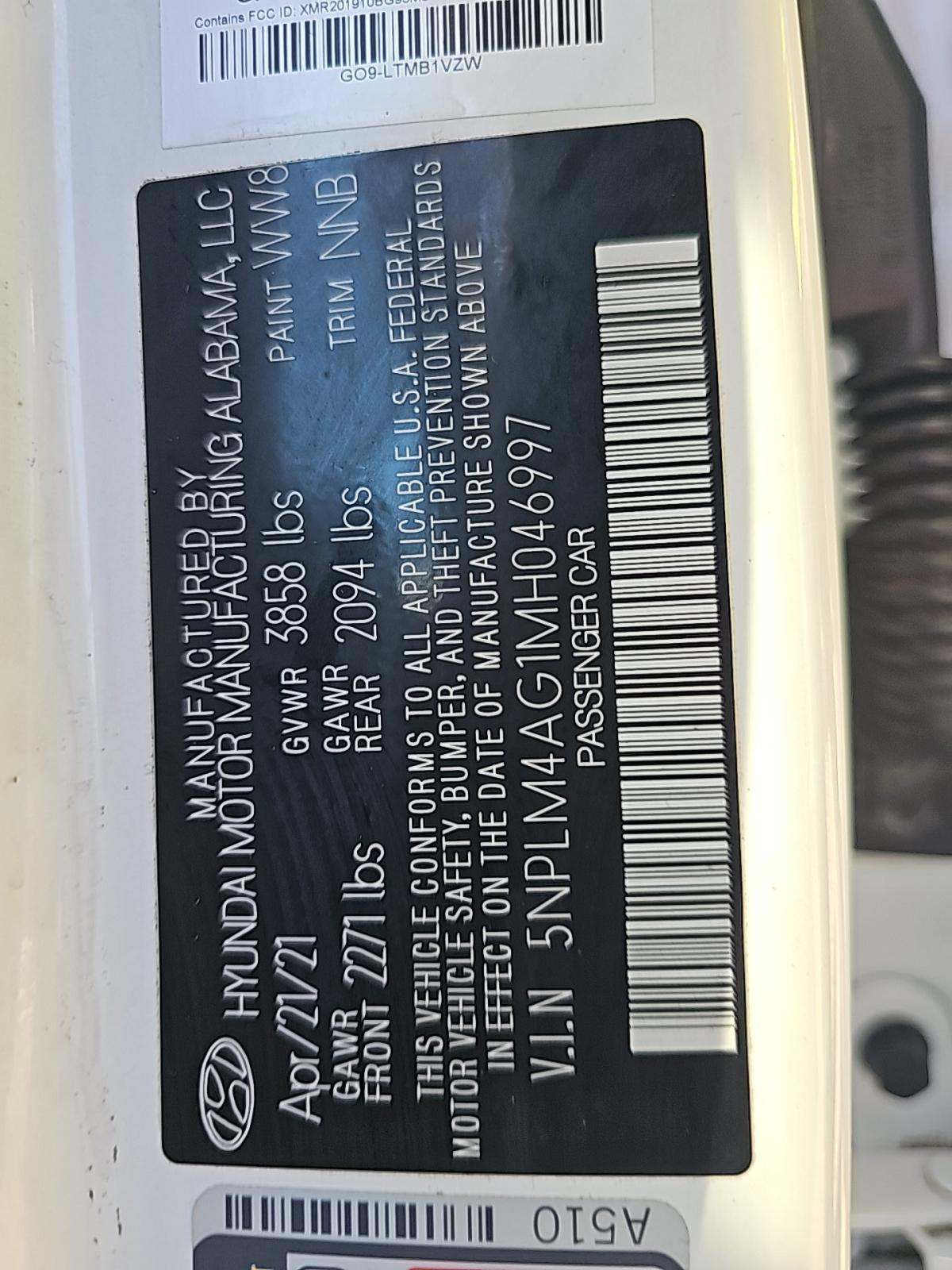 2021 Hyundai Elantra SEL FWD