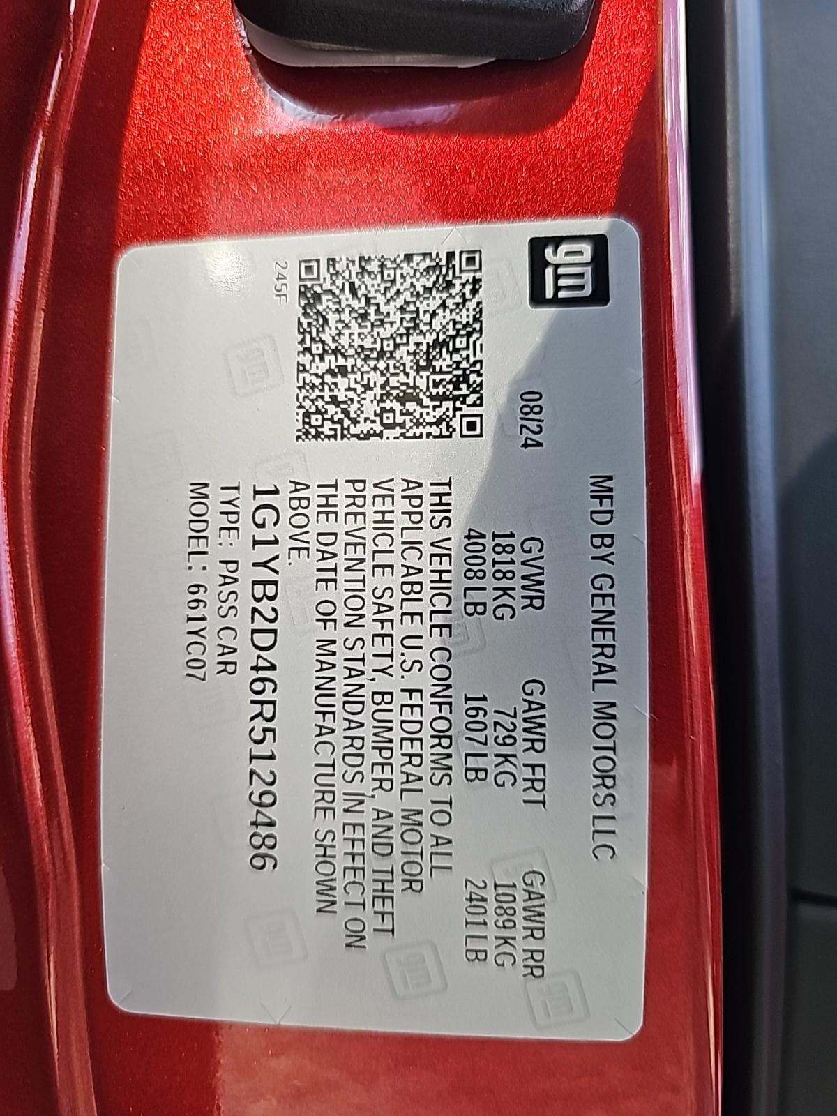 2024 Chevrolet Corvette Stingray RWD