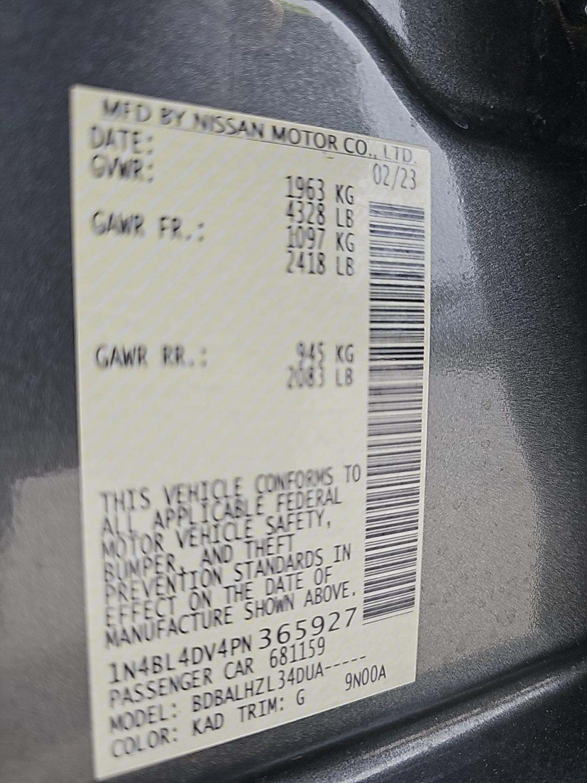NISSAN ALTIMA - 1