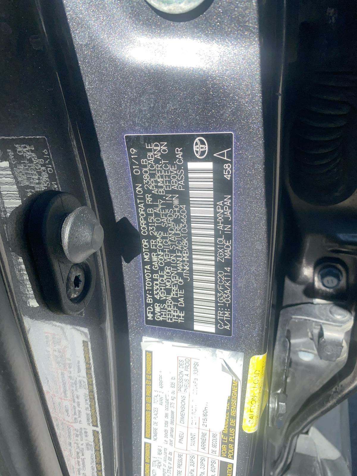 2019 Toyota C-HR LE FWD