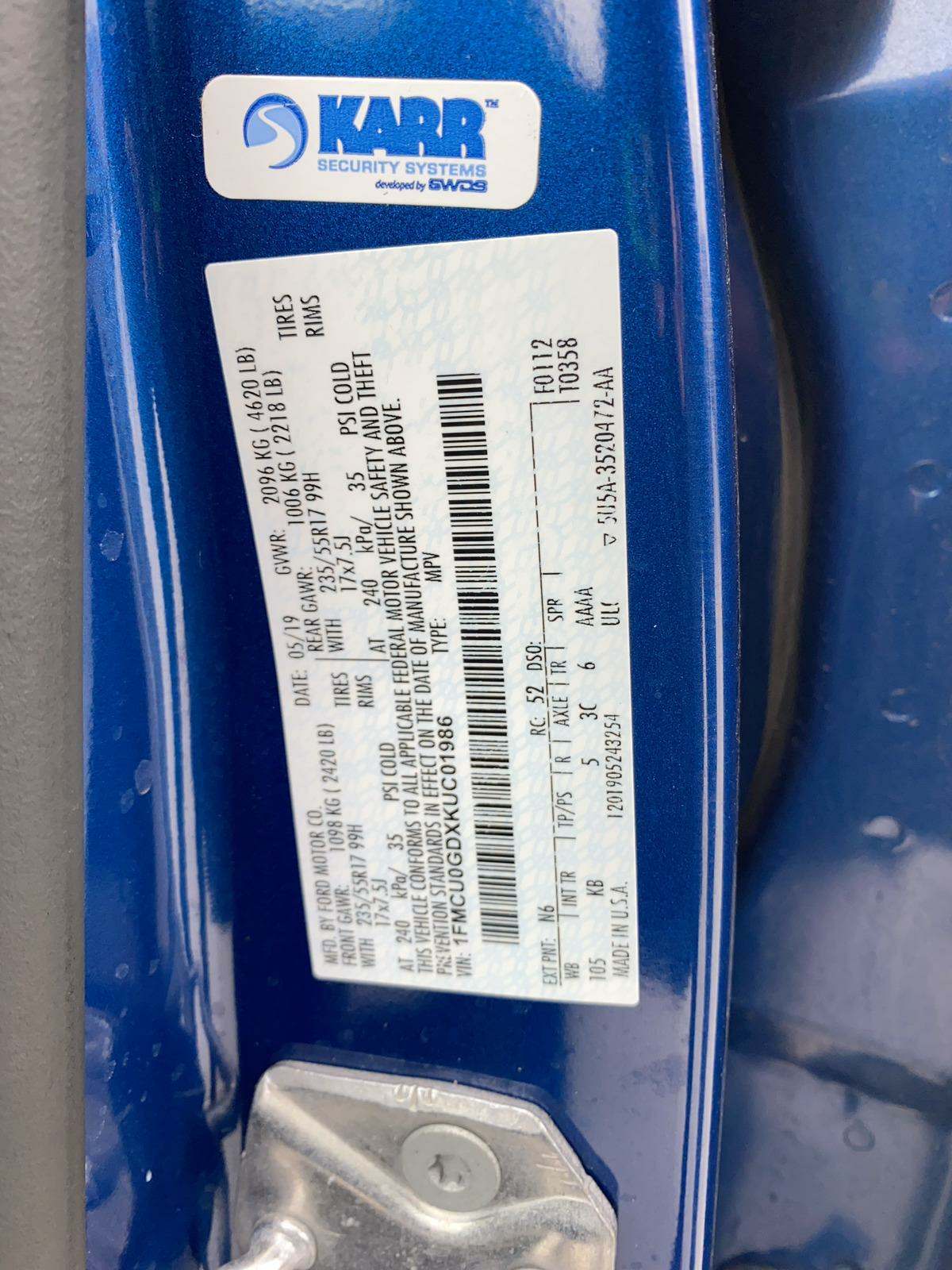 2019 Ford Escape SE FWD