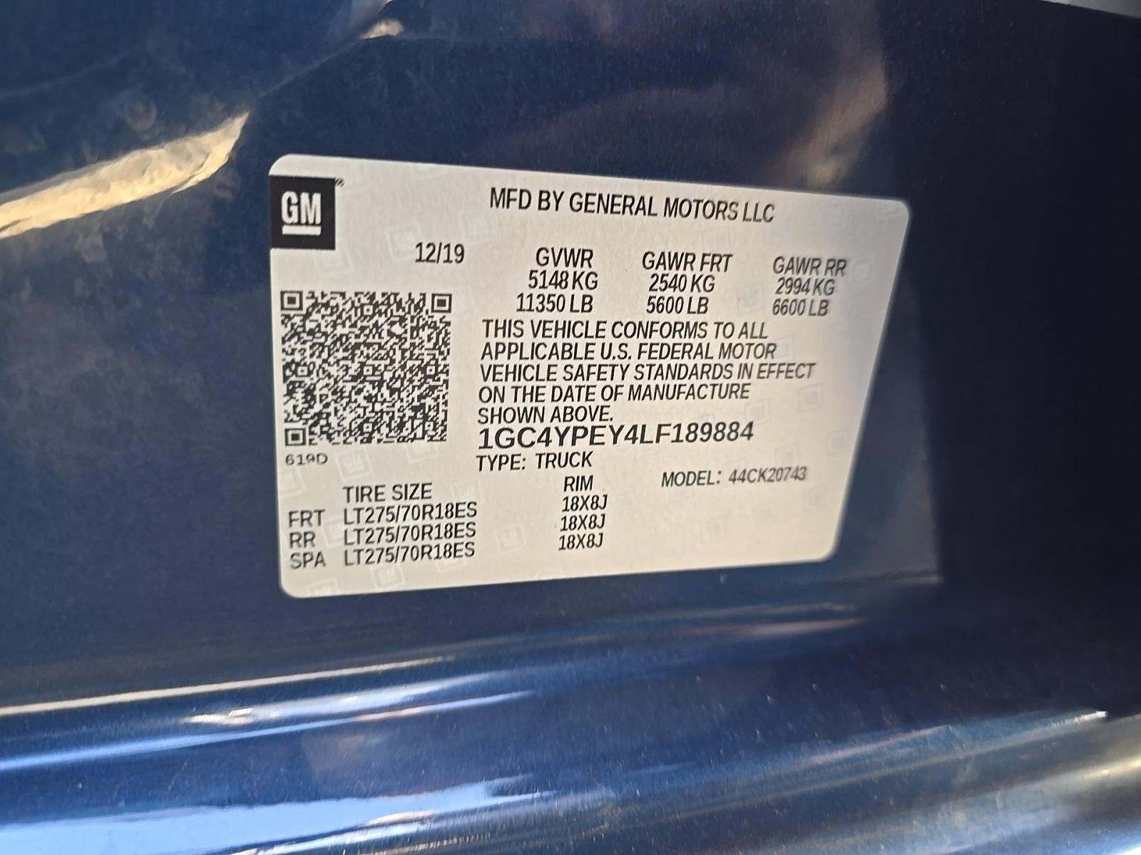 2020 Chevrolet Silverado 2500HD LTZ AWD