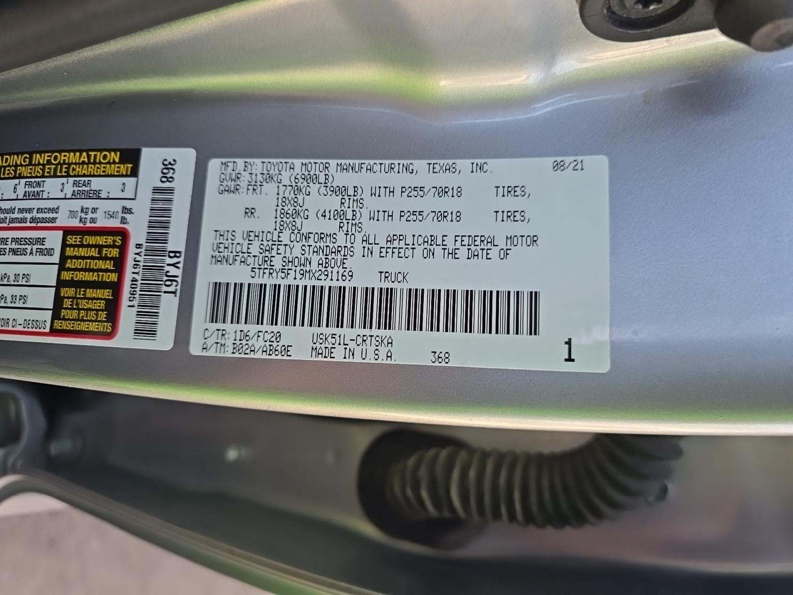 2021 Toyota Tundra SR5 RWD