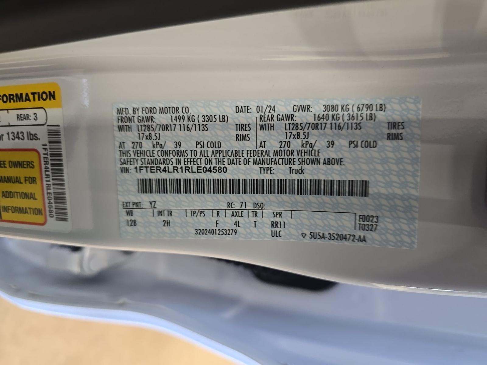 2024 Ford Ranger Raptor AWD