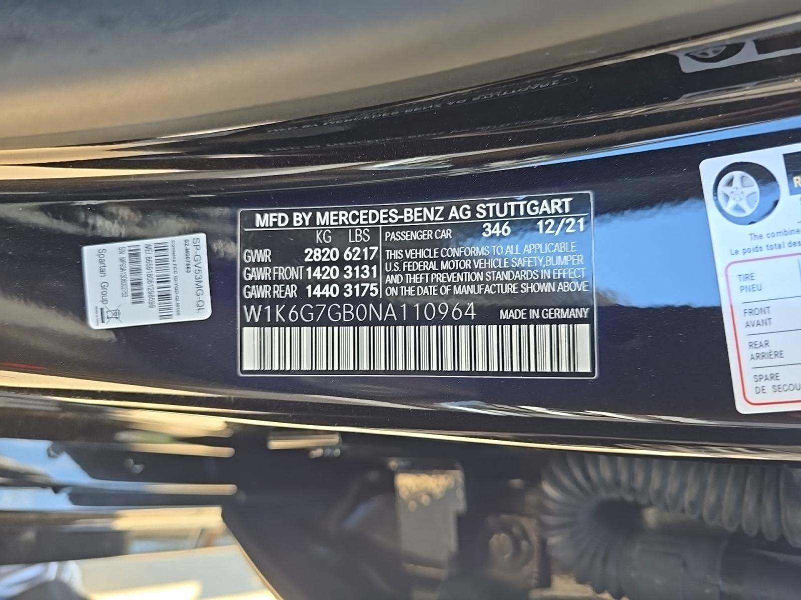 2022 Mercedes-Benz S-Class S 580 AWD