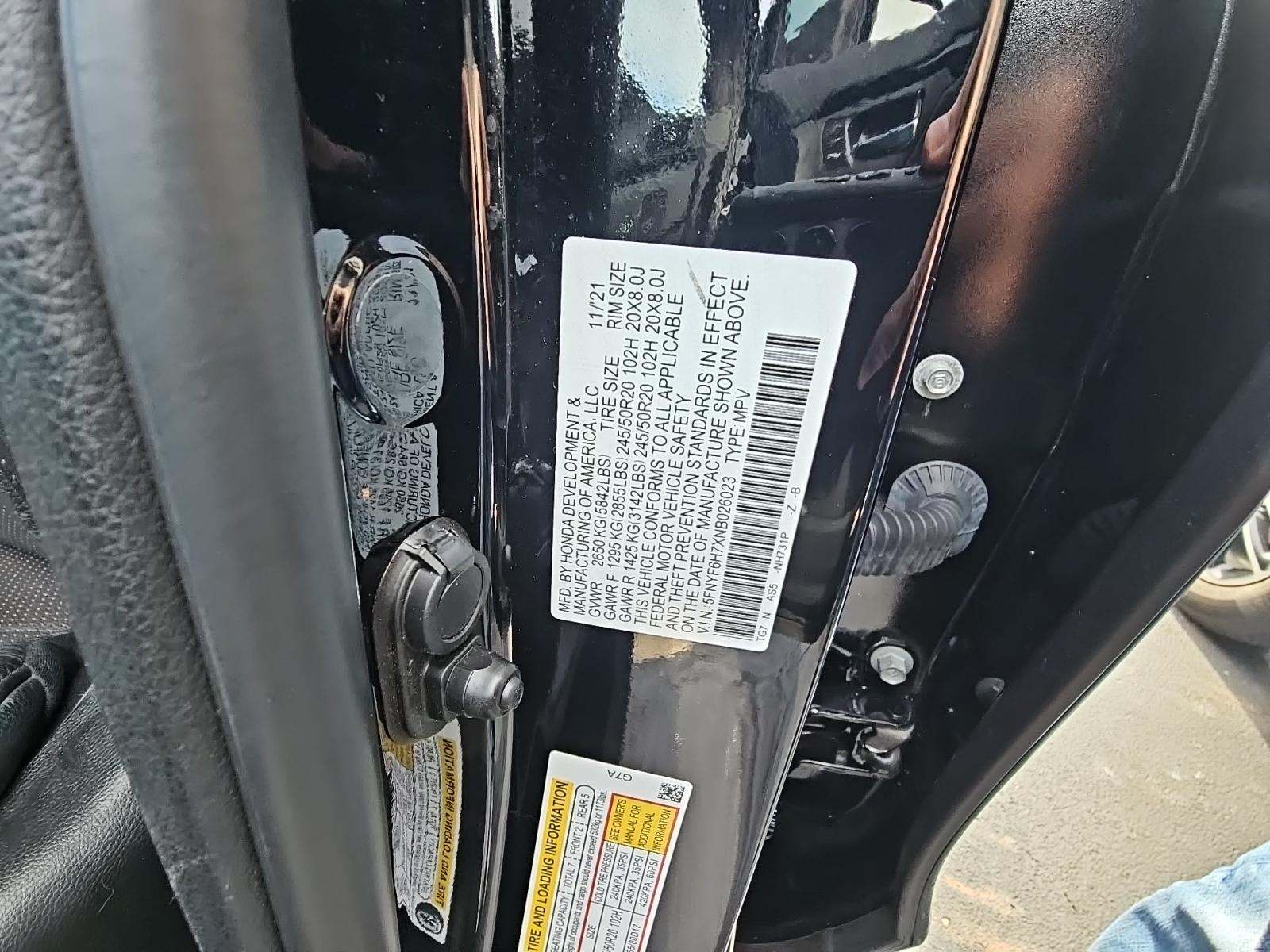 2022 Honda Pilot Black Edition AWD