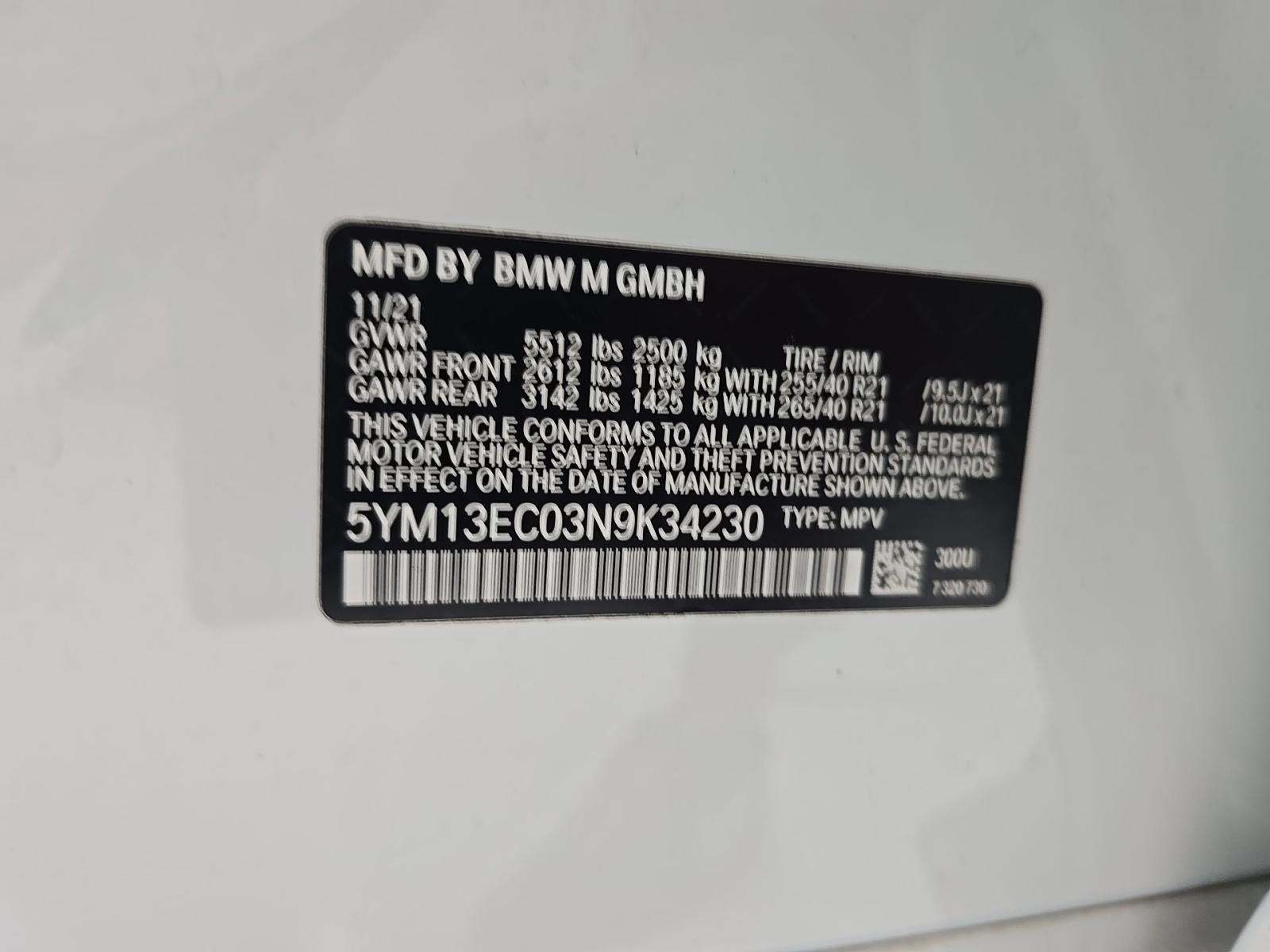 2022 BMW X3 M Base AWD