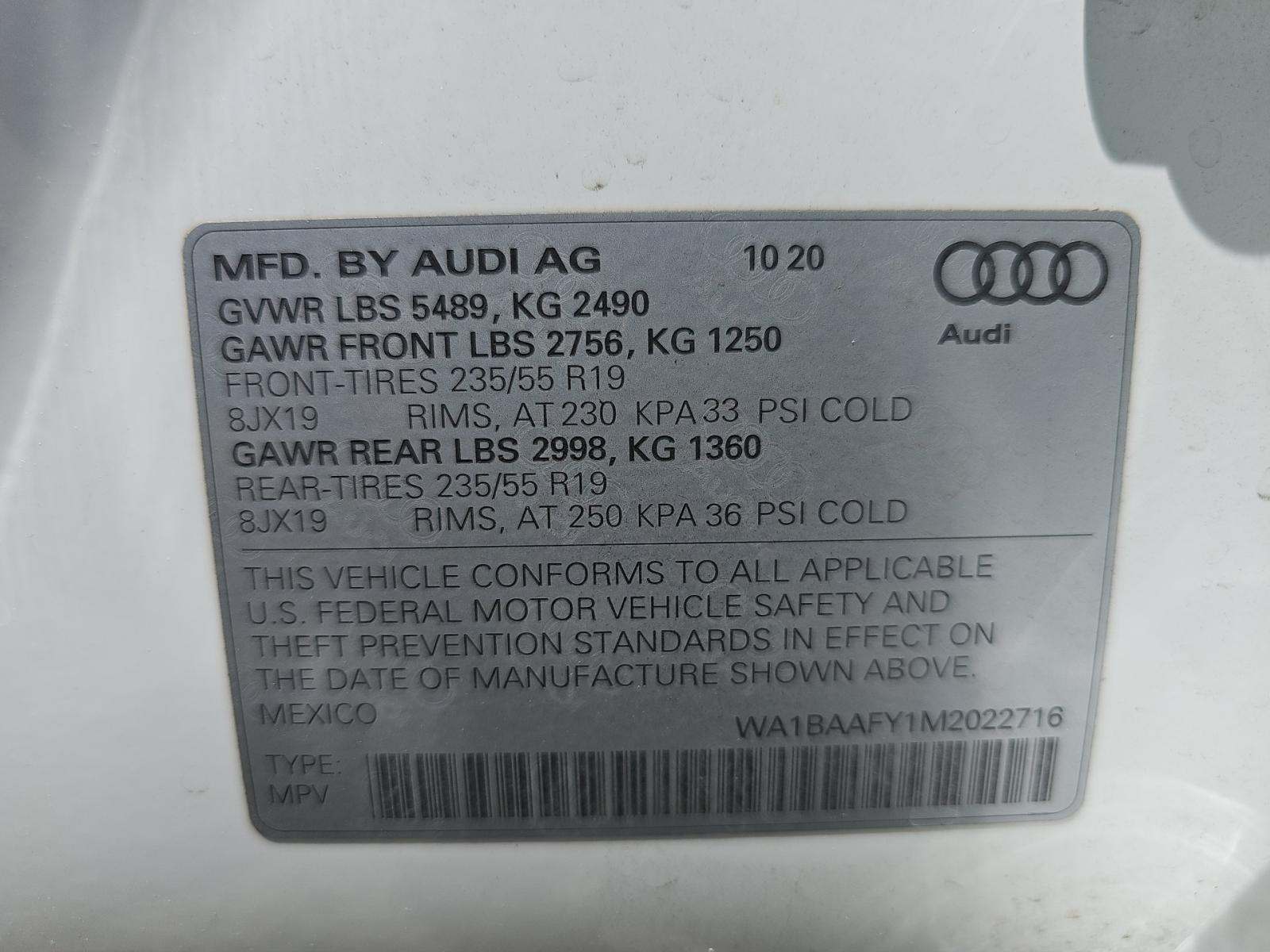 2021 Audi Q5 Premium Plus AWD