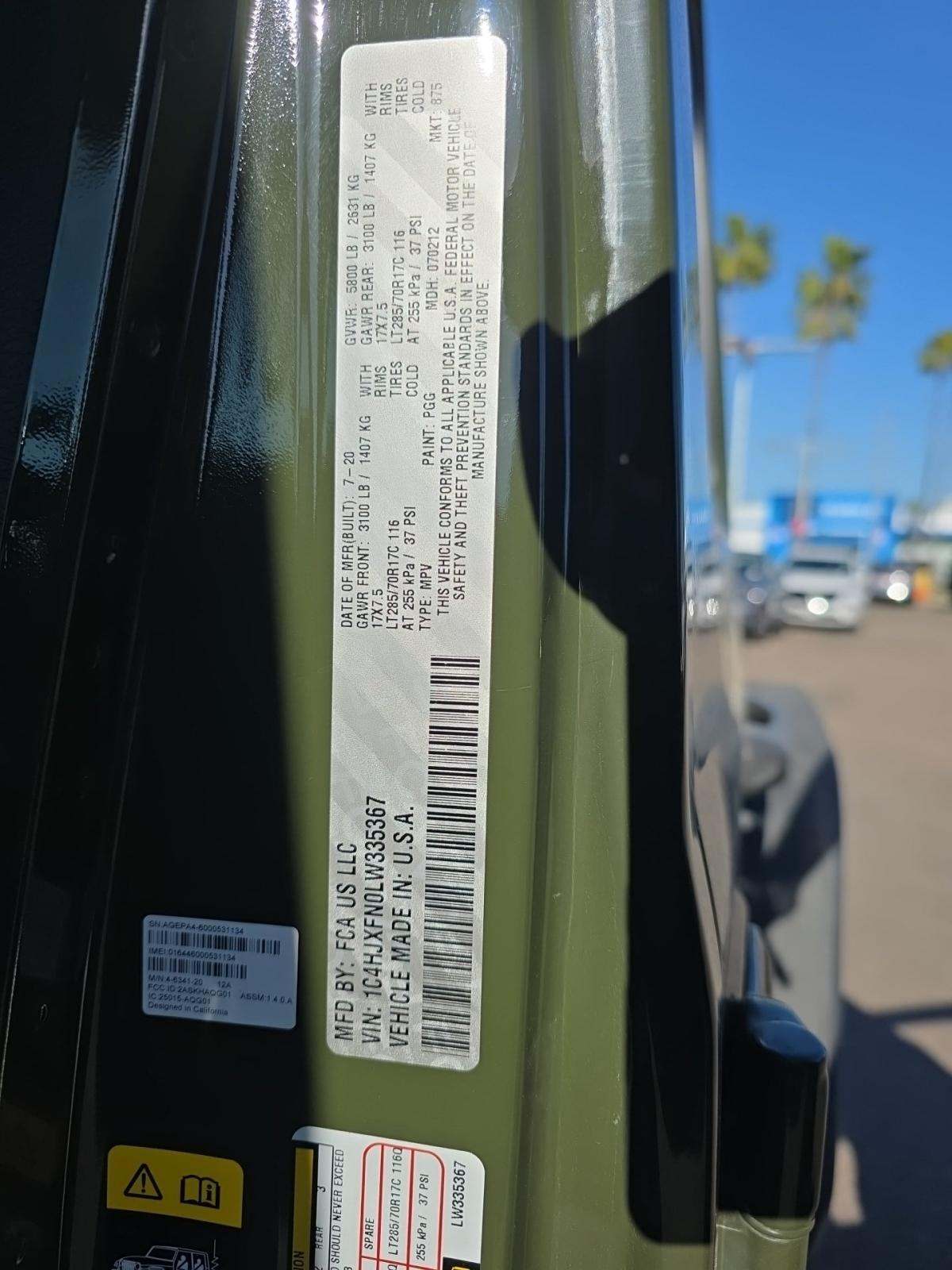 2020 Jeep Wrangler Unlimited Rubicon AWD