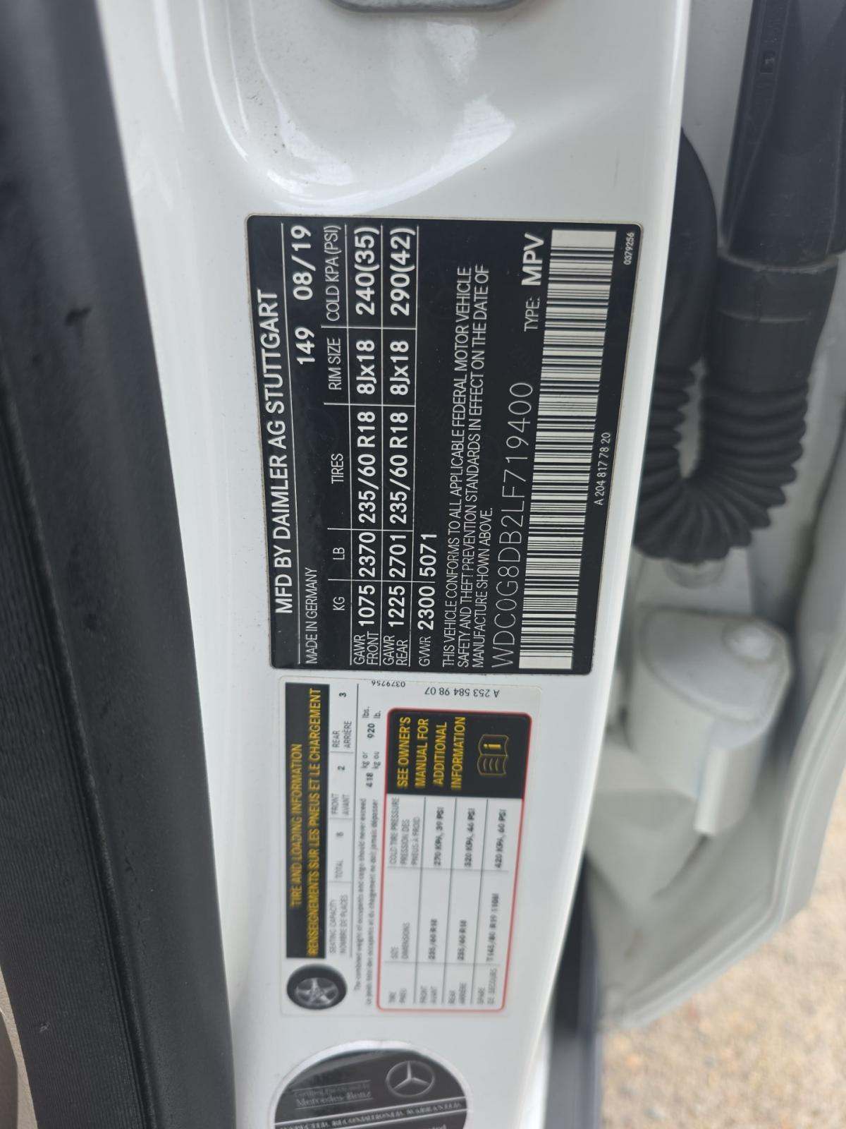 2020 Mercedes-Benz GLC GLC 300 RWD