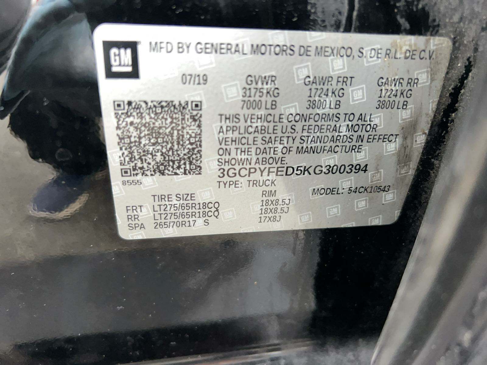 2019 Chevrolet Silverado 1500 LT Trail Boss AWD