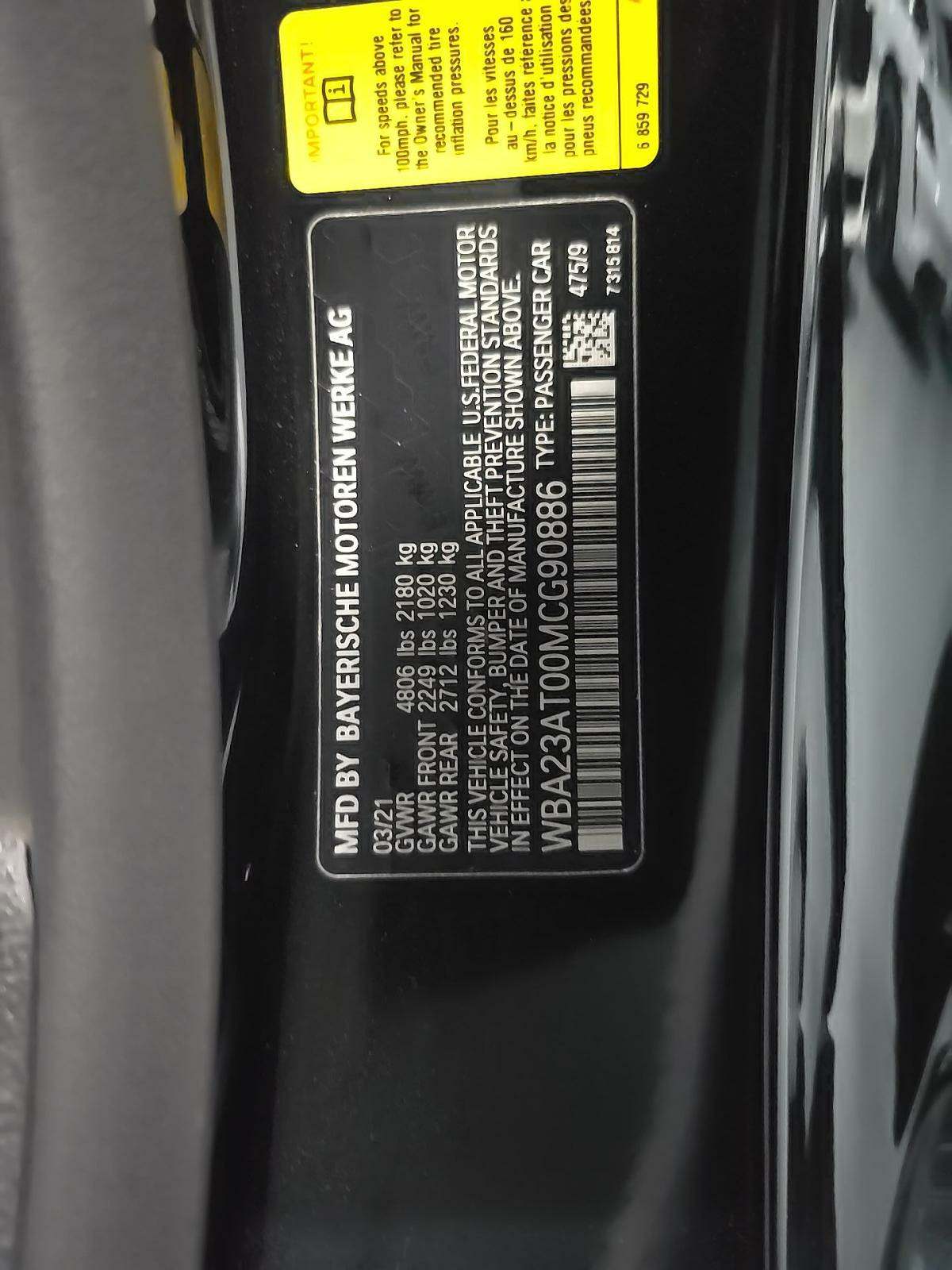 2021 BMW 4 Series 430i RWD