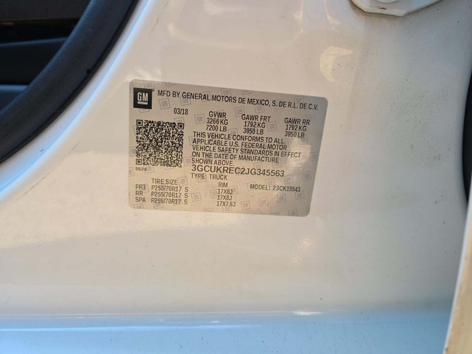 2018 Chevrolet Silverado 1500 LT AWD