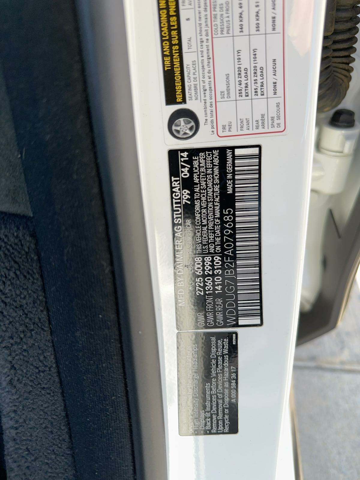 2015 Mercedes-Benz S-Class S 63 AMG AWD