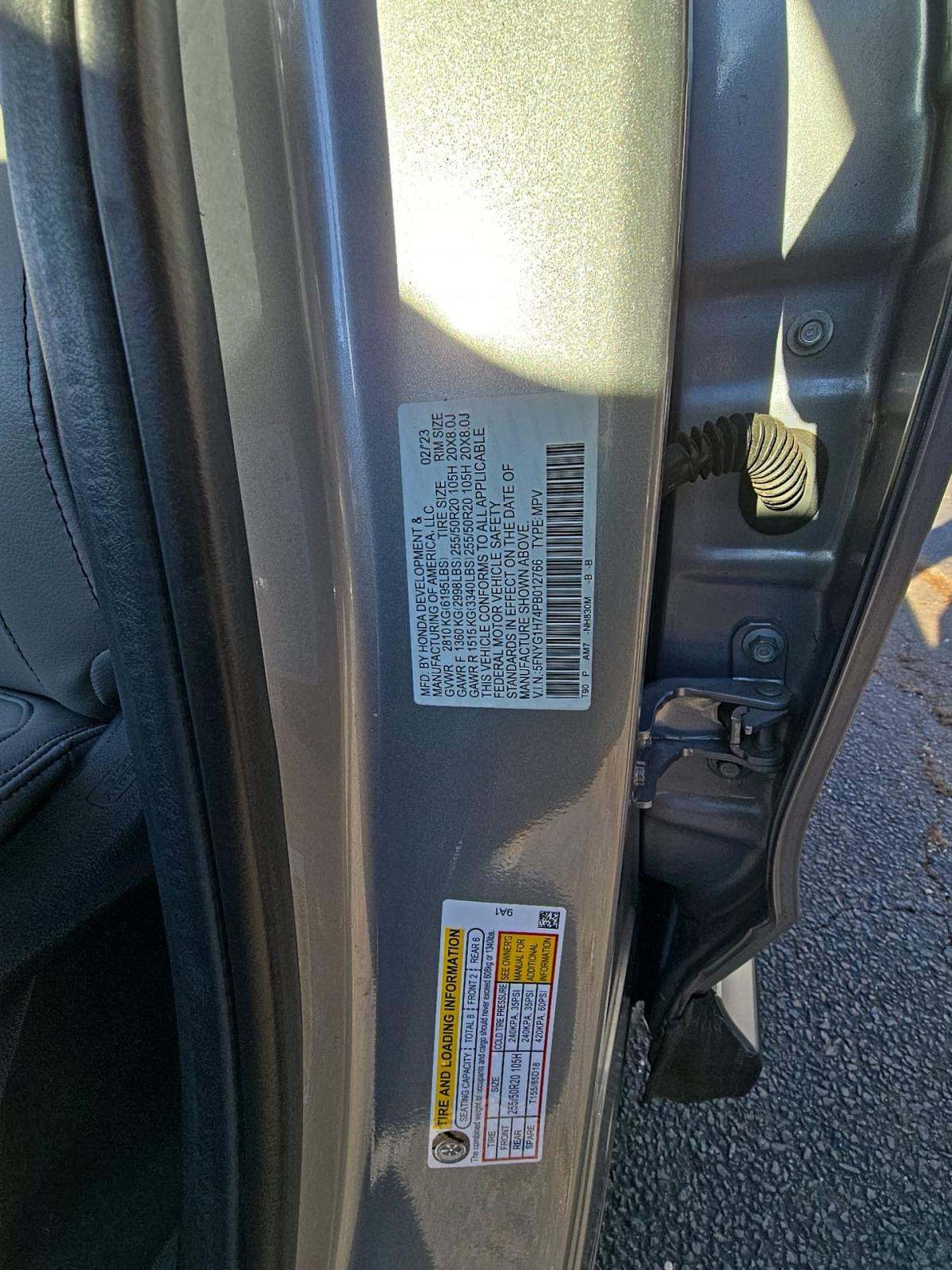 2023 Honda Pilot Touring AWD