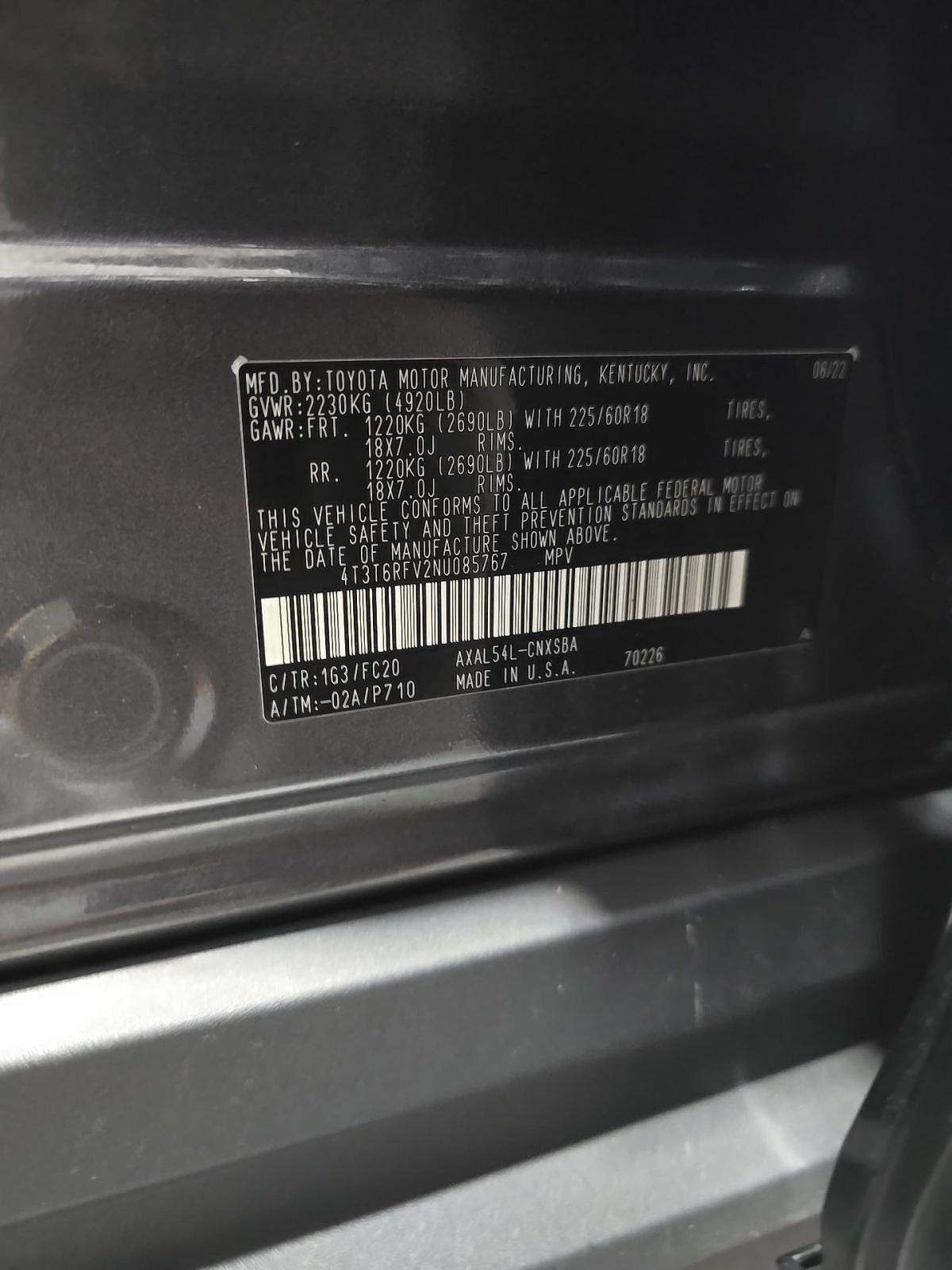 2022 Toyota RAV4 Hybrid SE AWD