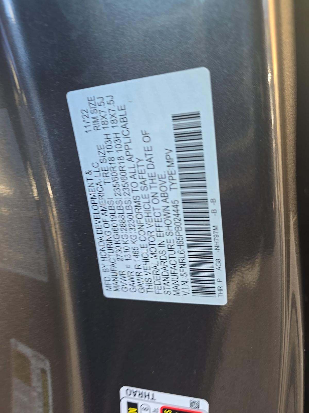 2023 Honda Odyssey EX-L FWD