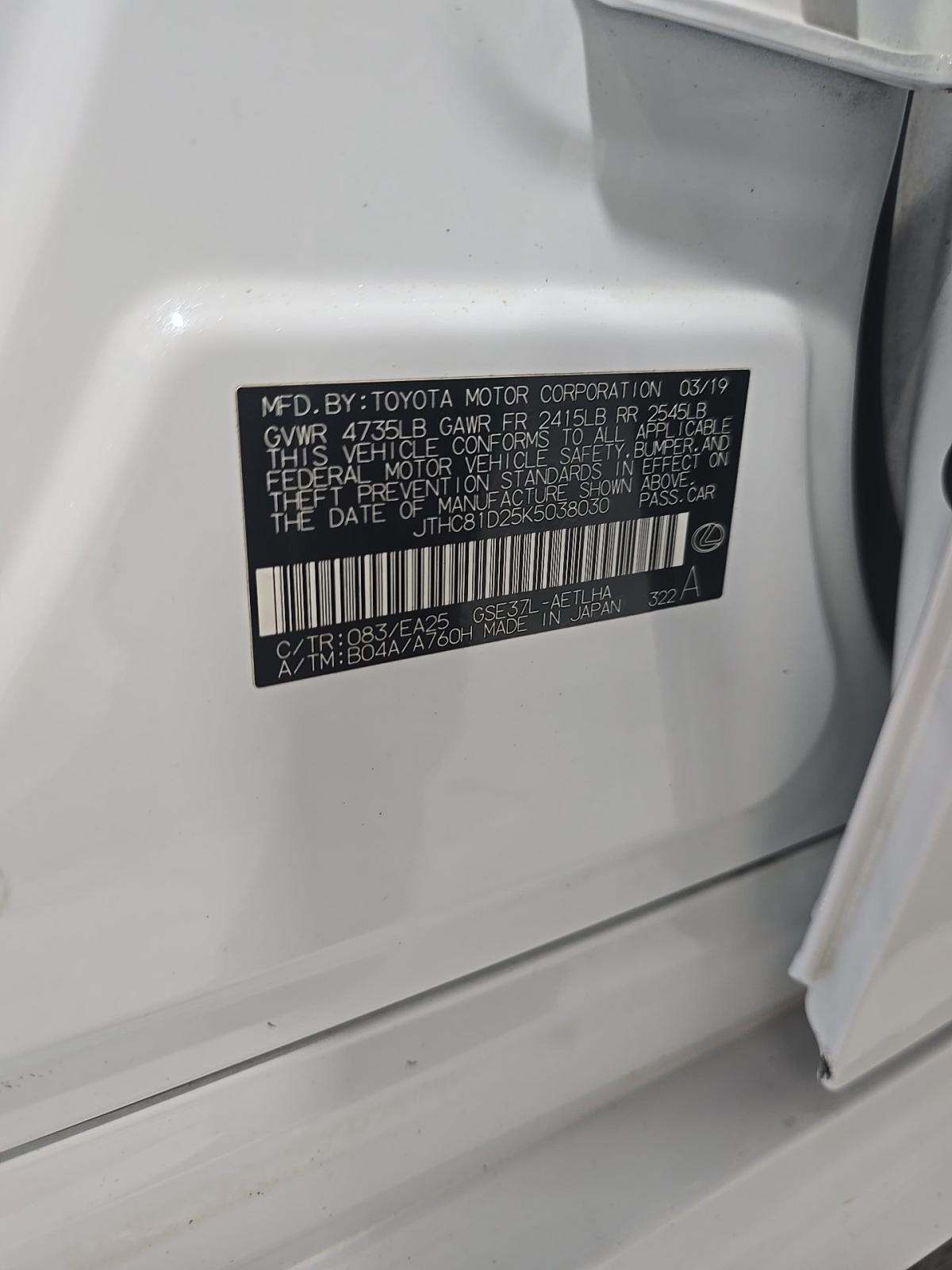 2019 Lexus IS IS 300 F SPORT AWD