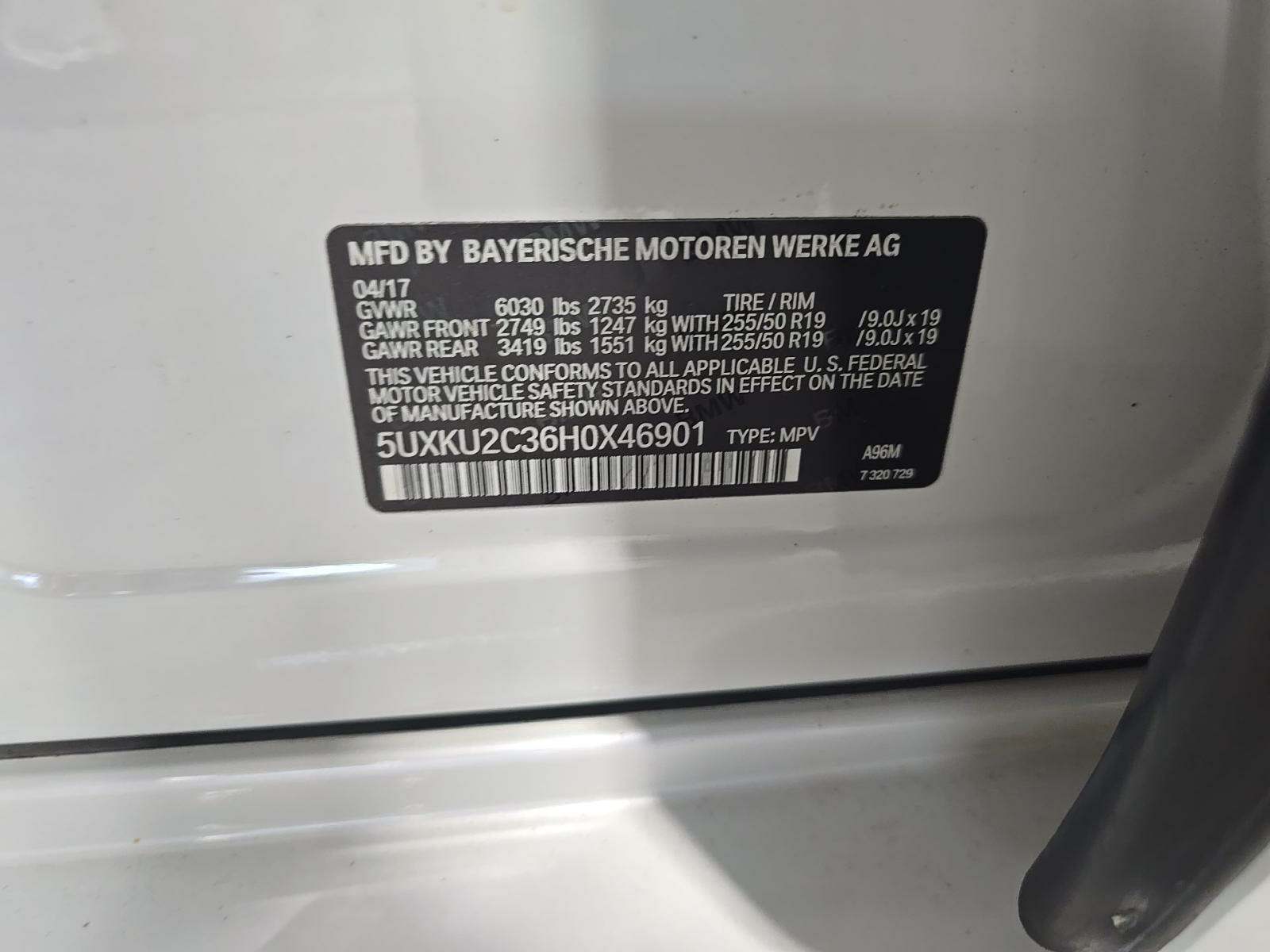 2017 BMW X6 xDrive35i AWD