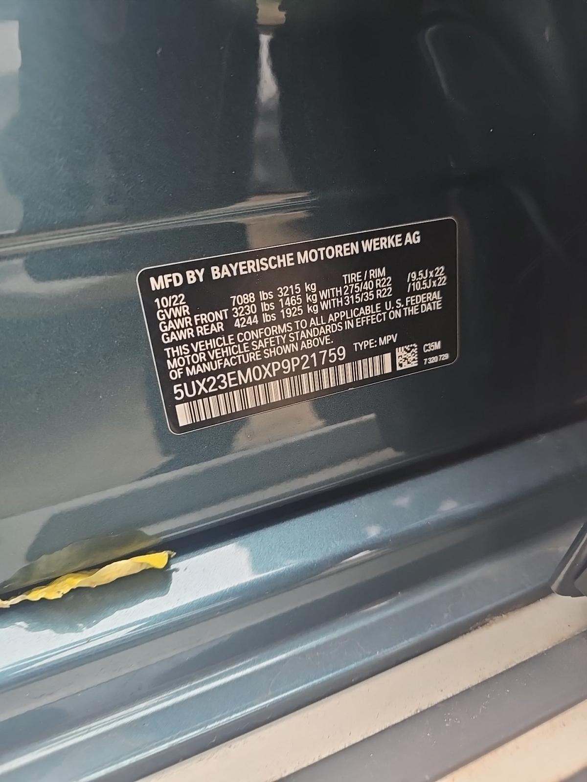 2023 BMW X7 xDrive40i AWD