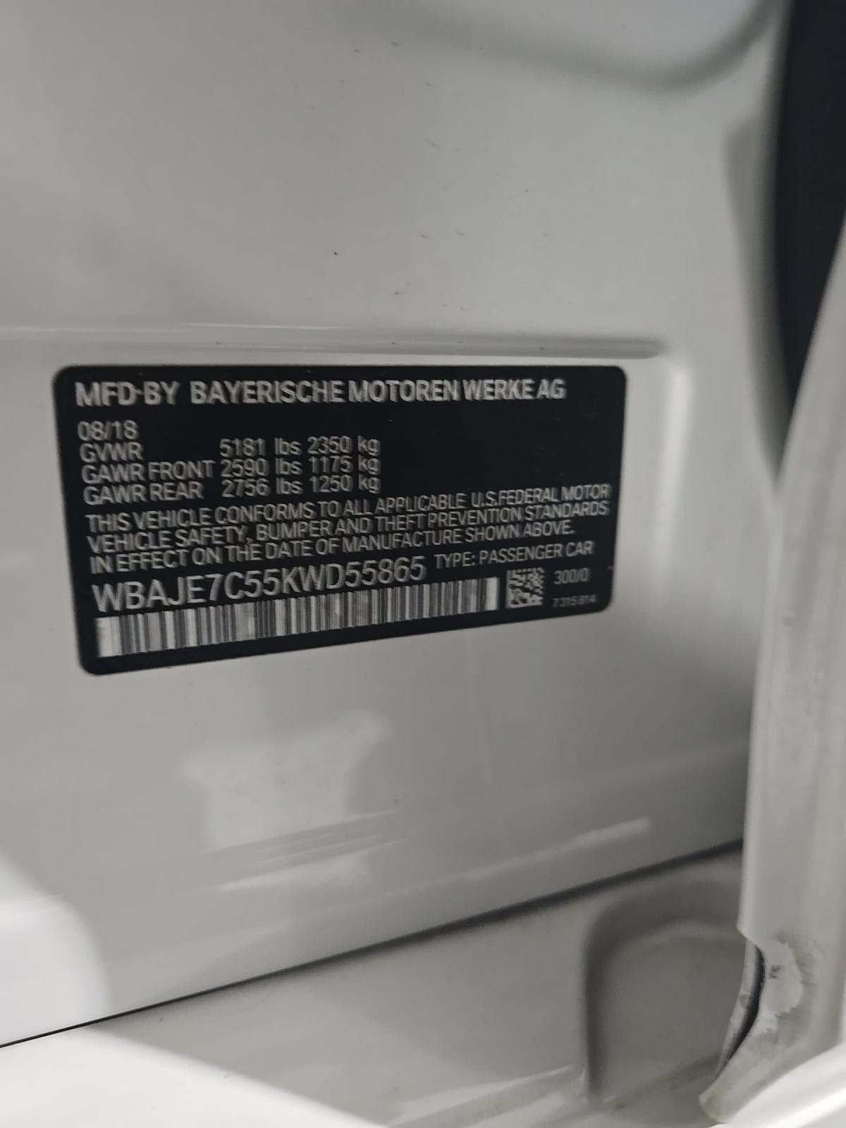 2019 BMW 5 Series 540i xDrive AWD