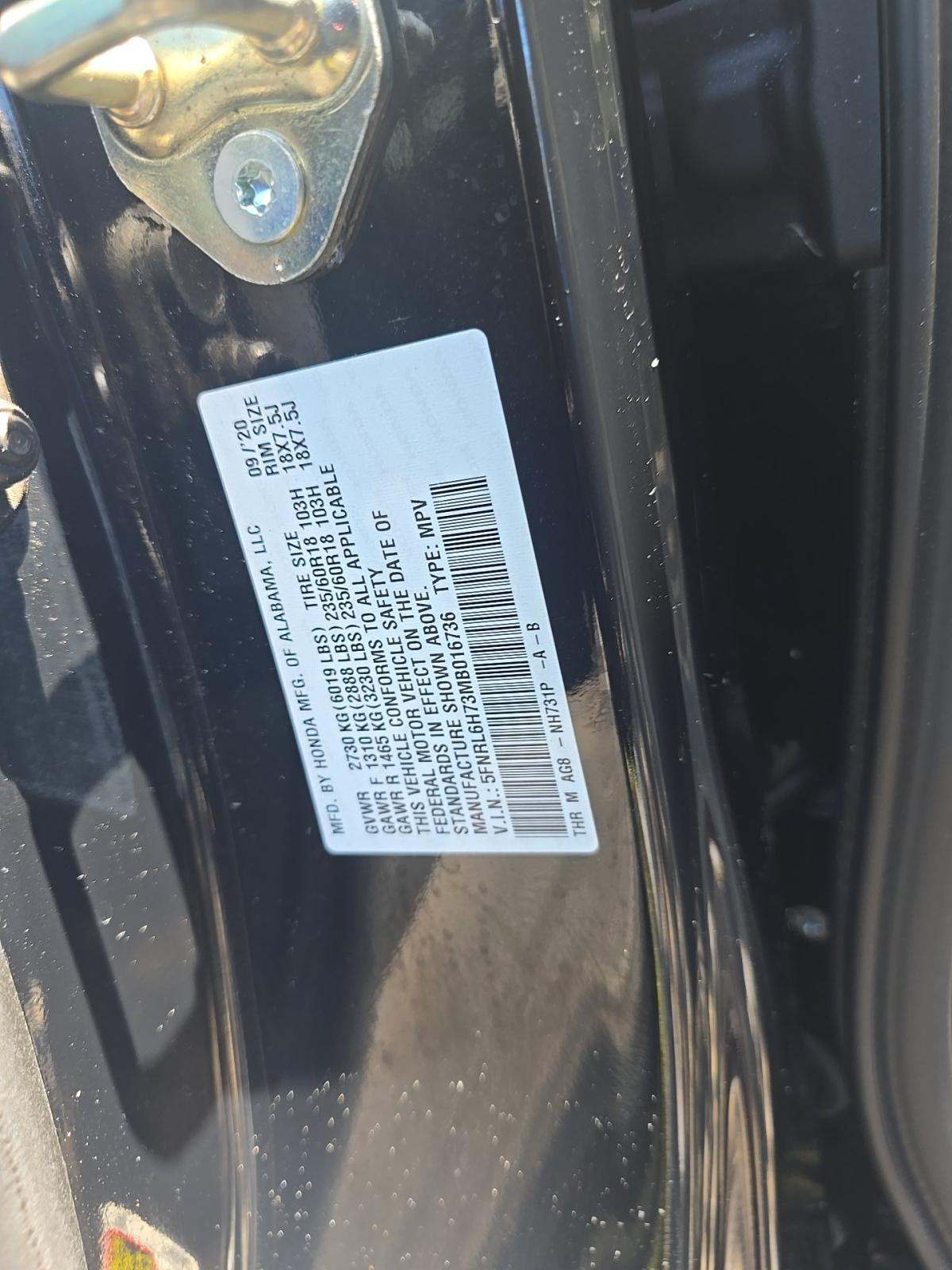 2021 Honda Odyssey EX-L FWD