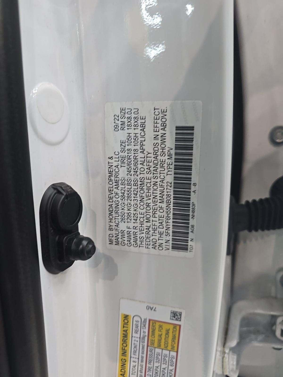 2022 Honda Pilot EX-L AWD