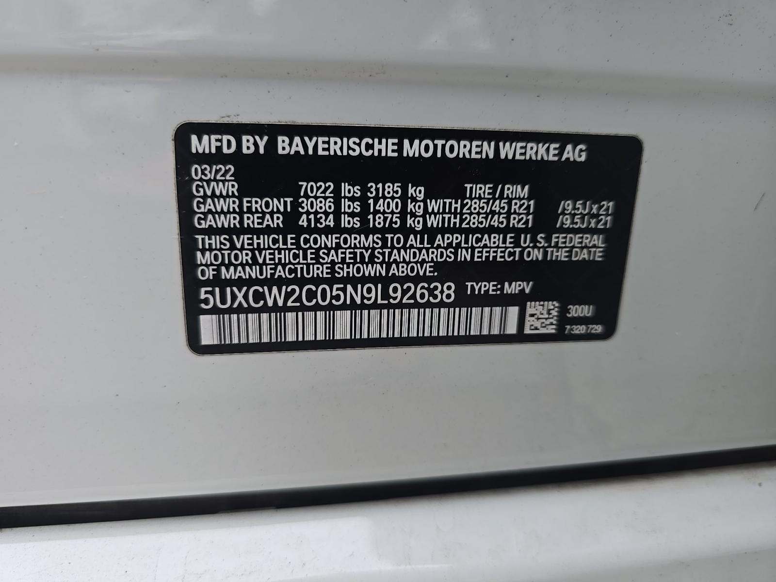 2022 BMW X7 xDrive40i AWD