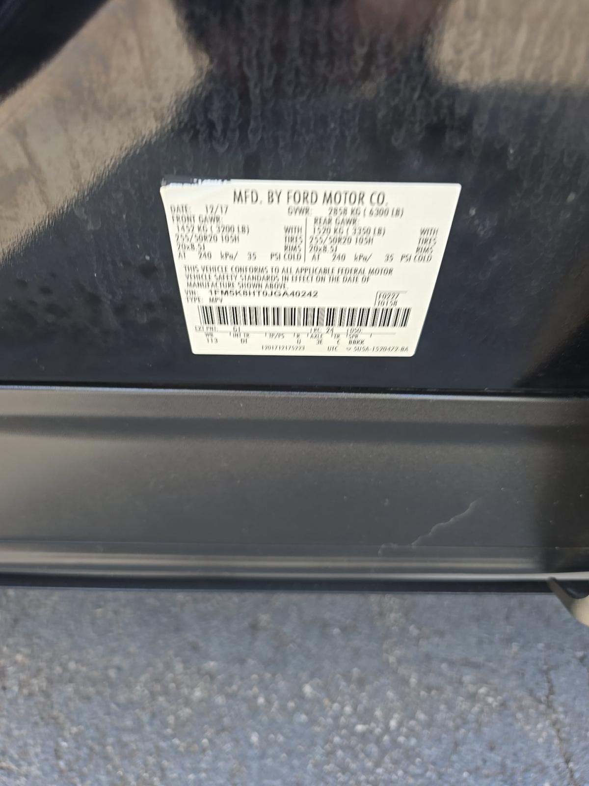 2018 Ford Explorer Platinum AWD