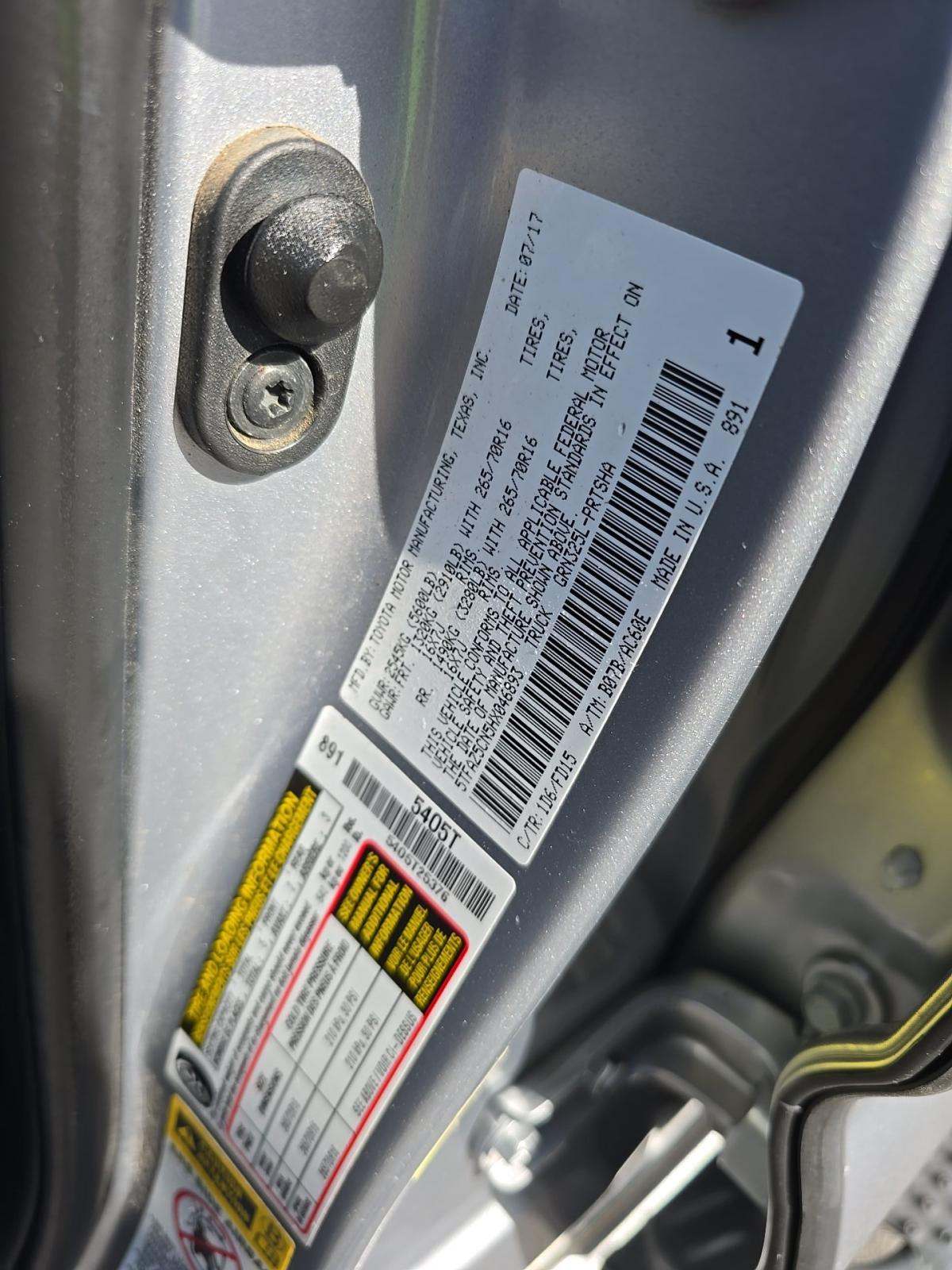 2017 Toyota Tacoma TRD Off-Road RWD