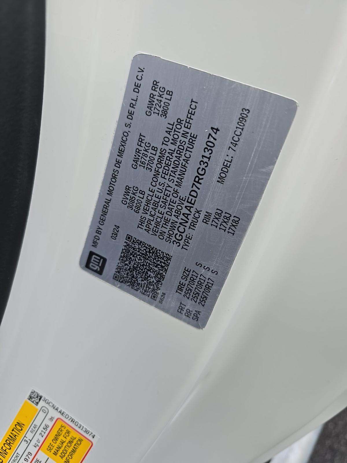 2024 Chevrolet Silverado 1500 Work Truck RWD