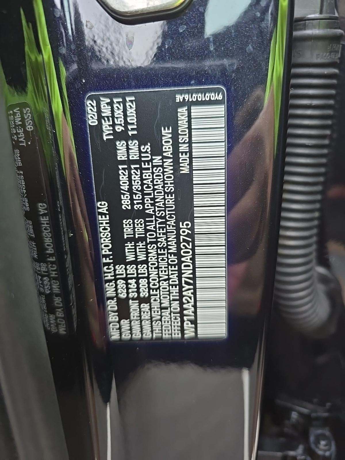 2022 Porsche Cayenne Base AWD