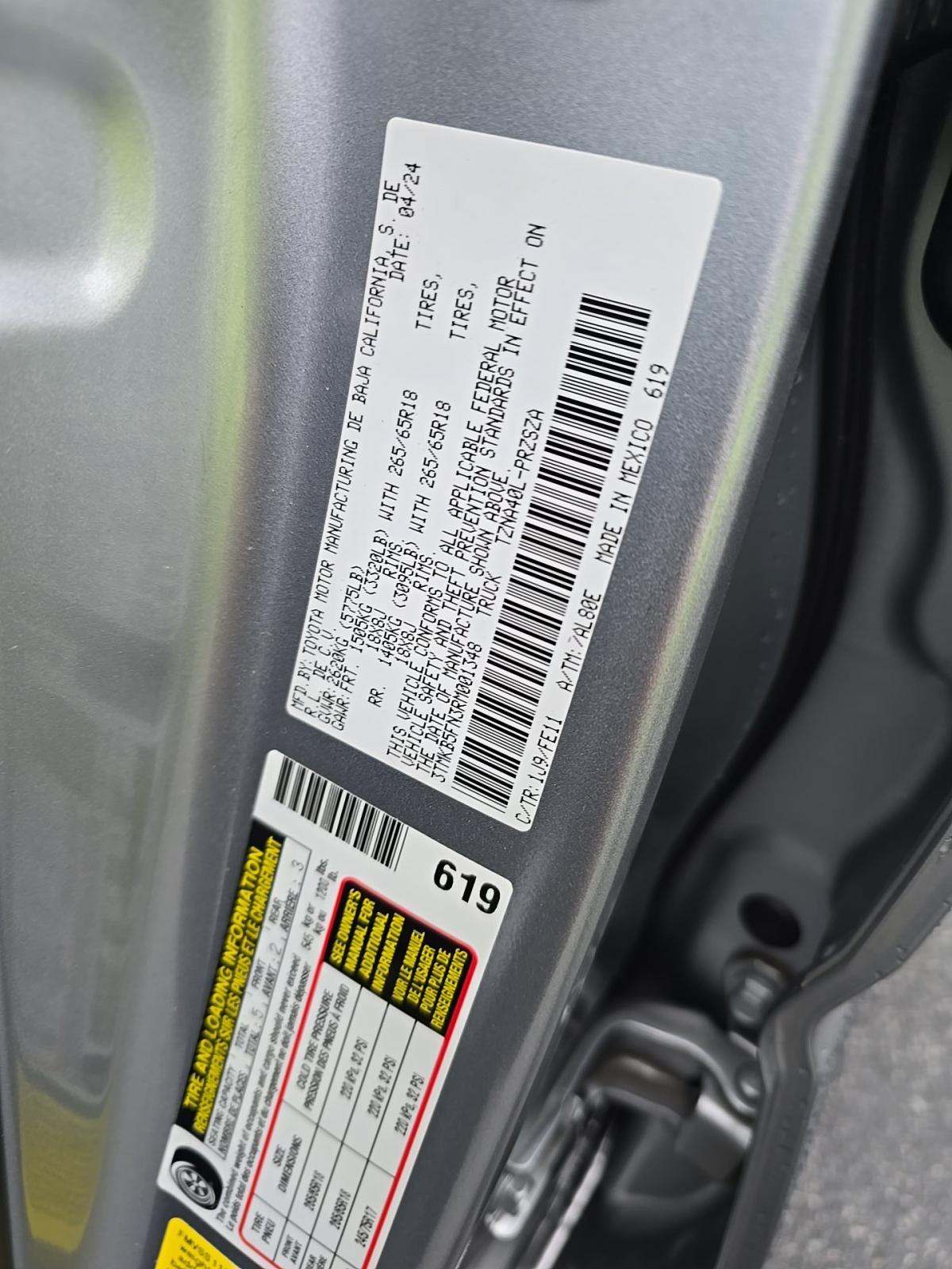 2024 Toyota Tacoma TRD Sport RWD